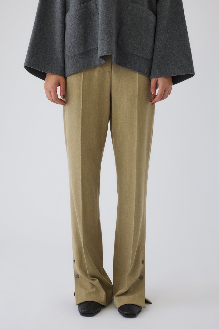 【リムアーク/RIM.ARK】の【10/8 10:00販売開始】Hem design slim stretch PT/パンツ インテリア・キッズ・メンズ・レディースファッション・服の通販 founy(ファニー) 　ファッション　Fashion　レディースファッション　Fashion for Women　パンツ　Pants & Trousers　シューズ　Shoes, Footwear　ストレッチ　Stretch, Stretchy Fabric　スマート　Smart, Elegant　スリム　Slim, Slim Fit　フィット　Fit, Slim Fit　イエロー|ID: prp329100004722687 ipo3291000000034133937