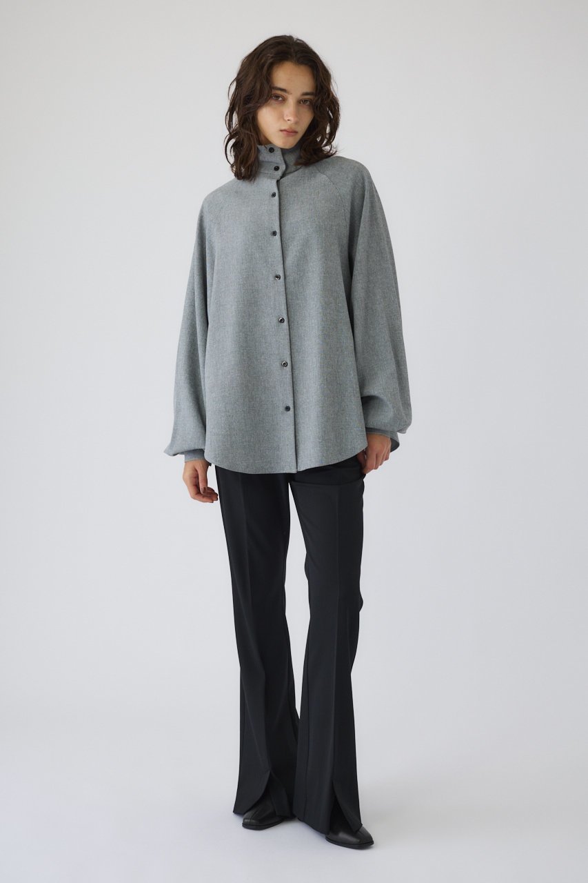 【リムアーク/RIM.ARK】の【10/8 10:00販売開始】Super volume sleeve SH/シャツ 人気、トレンドファッション・服の通販 founy(ファニー) 　ファッション　Fashion　レディースファッション　Fashion for Women　トップス・カットソー　Cut & Sew Tops　シャツ・ブラウス・オフィスカジュアル　Elegant Blouses & Button-Ups　ボリューム袖・フリルスリーブブラウス　Voluminous & Ruffle Sleeves / Puffy Sleeve Tops　エレガント 上品　Elegant　シャンブレー　Chambray, Denim-Like Fabric　シンプル　Simple, Minimal　スリーブ　Sleeve, Long Sleeve / Short Sleeve　ミックス　Mix, Mixed Style　ロング　Long, Long-Length　other-2|ID: prp329100004722689 ipo3291000000034133956