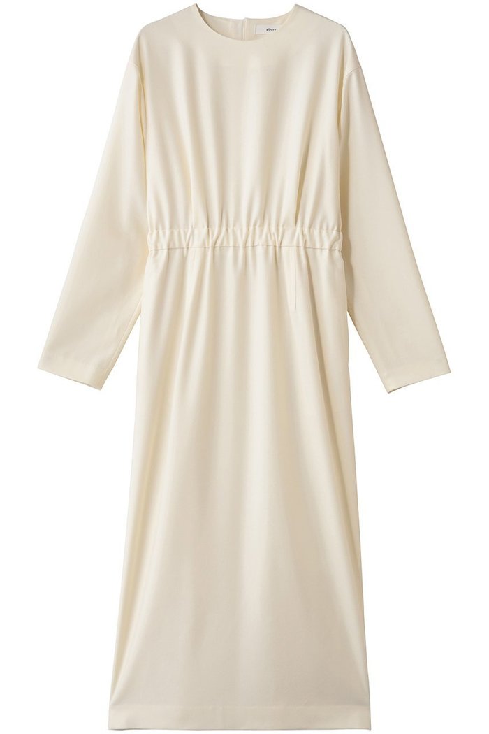 【エブール/ebure】のウールポプリン Iラインワンピース インテリア・キッズ・メンズ・レディースファッション・服の通販 founy(ファニー) https://founy.com/ ファッション Fashion レディースファッション Fashion for Women ワンピース Dresses チュニック Tunic Tops & Dresses シンプル Simple, Minimal チュニック Tunic, Long Top メルトン Melton, Heavy Wool リボン Ribbon, Bow エレガント 上品 Elegant 再入荷 Restock / Back in Stock 長袖 Long Sleeve, Full Sleeve |ID: prp329100004725040 ipo3291000000035834360