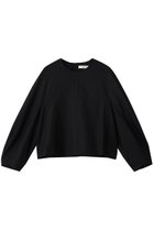 【エブール/ebure】のウールポプリン プルオーバーブラウス ブラック|ID: prp329100004725042 ipo3291000000035834388