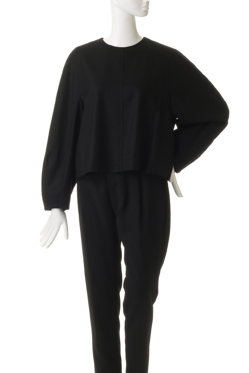 【エブール/ebure】のウールポプリン プルオーバーブラウス 人気、トレンドファッション・服の通販 founy(ファニー) 　ファッション　Fashion　レディースファッション　Fashion for Women　トップス・カットソー　Cut & Sew Tops　シャツ・ブラウス・オフィスカジュアル　Elegant Blouses & Button-Ups　カジュアルプルオーバー・ニットトップス　Pullovers & Knit Tops / Casual Pullovers　ウォーム　Warm Fabric　スリーブ　Sleeve, Long Sleeve / Short Sleeve　メルトン　Melton, Heavy Wool　ロング　Long, Long-Length　other-2|ID: prp329100004725042 ipo3291000000035834390