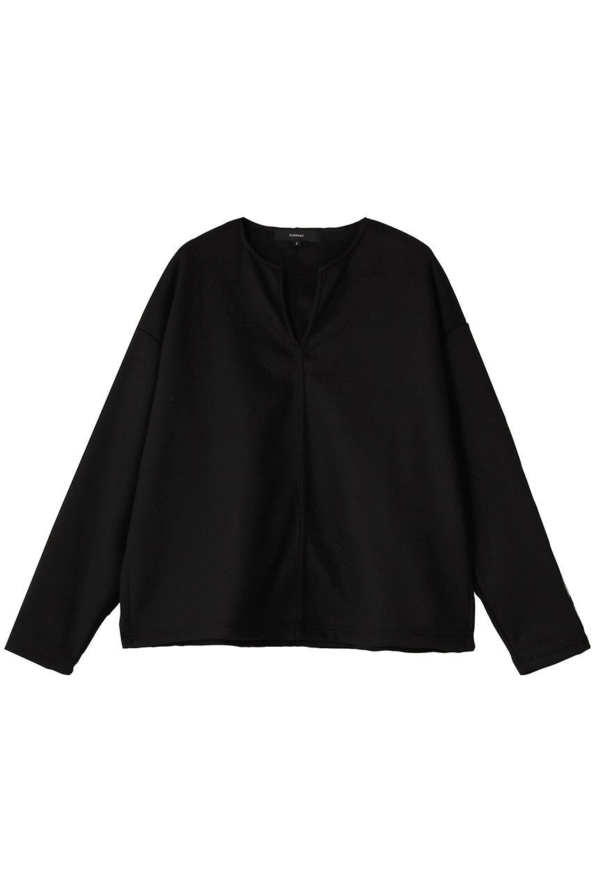 【フローレント/FLORENT】のウールライク シャギー キーネック プルオーバー インテリア・キッズ・メンズ・レディースファッション・服の通販 founy(ファニー) 　ファッション　Fashion　レディースファッション　Fashion for Women　トップス・カットソー　Cut & Sew Tops　ニット　Knit Tops & Sweaters　カジュアルプルオーバー・ニットトップス　Pullovers & Knit Tops / Casual Pullovers　なめらか　Smooth, Silky Texture　新作・新入荷　New Arrivals / New In　ビジネス 仕事 通勤　Business / Work / Commuting　ブラック|ID: prp329100004725043 ipo3291000000034143822