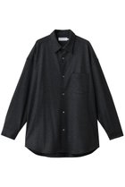【グラフペーパー/Graphpaper】のWool Smooth Flannel Oversized Regular Collar Shirt/シャツ グレー|ID:prp329100004725048