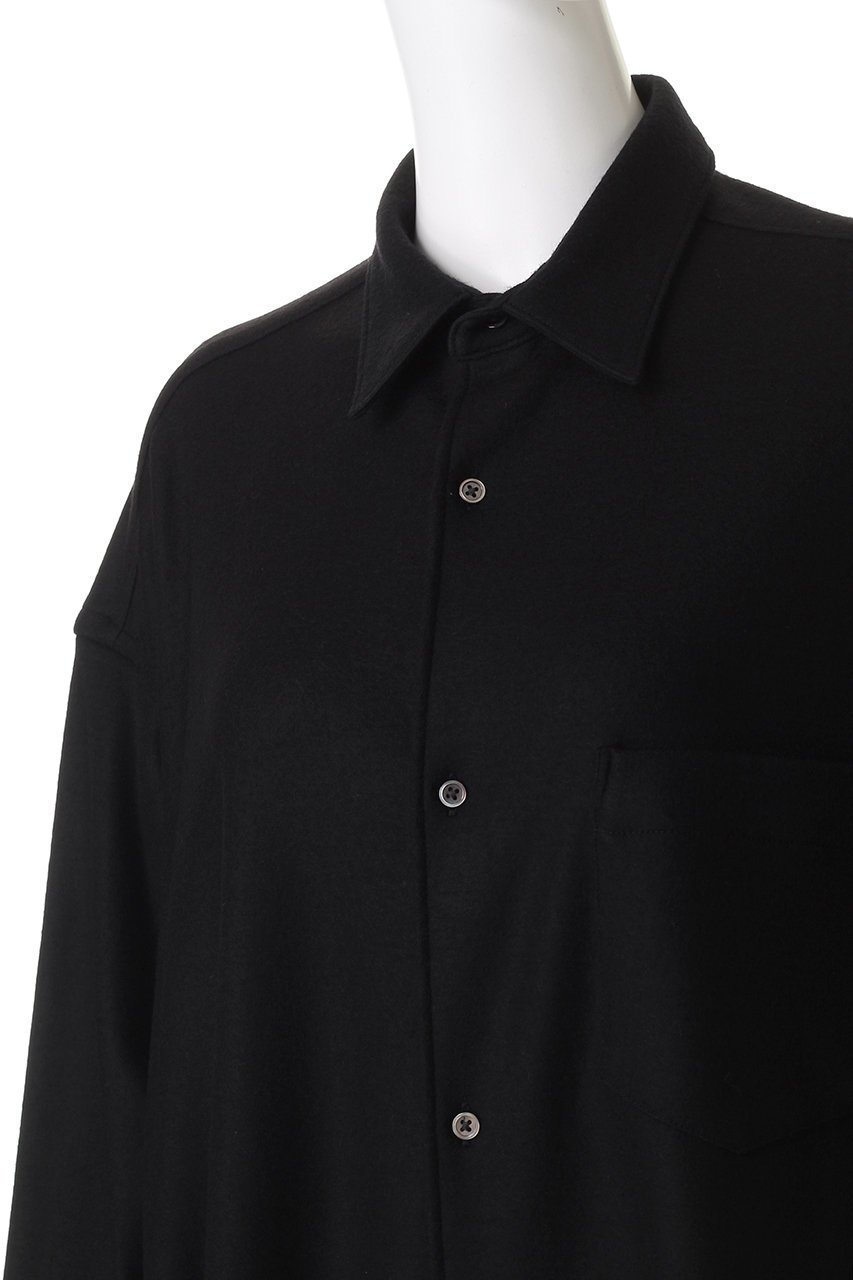 【グラフペーパー/Graphpaper】のWool Smooth Flannel Oversized Regular Collar Shirt/シャツ 人気、トレンドファッション・服の通販 founy(ファニー) 　ファッション　Fashion　レディースファッション　Fashion for Women　トップス・カットソー　Cut & Sew Tops　シャツ・ブラウス・オフィスカジュアル　Elegant Blouses & Button-Ups　おすすめ　Recommended / Our Picks　カットソー　Cut and Sewn Top　シンプル　Simple, Minimal　スリーブ　Sleeve, Long Sleeve / Short Sleeve　ドレープ　Drape, Draping Fabric　レギュラー　Regular, Standard Fit　ロング　Long, Long-Length　エレガント 上品　Elegant　羽織　Haori, Light Jacket　other-5|ID: prp329100004725048 ipo3291000000035744247