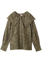 【マノフ/MANOF】のLACE COLLAR SHIRT 人気、トレンドファッション・服の通販 founy(ファニー) ファッション Fashion レディースファッション Fashion for Women トップス・カットソー Cut & Sew Tops シャツ・ブラウス・オフィスカジュアル Elegant Blouses & Button-Ups おすすめ Recommended / Our Picks エレガント 上品 Elegant ジャケット Jacket, Outerwear スリーブ Sleeve, Long Sleeve / Short Sleeve フェミニン Feminine, Girly レース Lace, Lace Fabric ロング Long, Long-Length thumbnail KHAKI|ID: prp329100004725051 ipo3291000000035971741