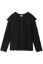 【マノフ/MANOF】のLACE COLLAR SHIRT 人気、トレンドファッション・服の通販 founy(ファニー) ファッション Fashion レディースファッション Fashion for Women トップス・カットソー Cut & Sew Tops シャツ・ブラウス・オフィスカジュアル Elegant Blouses & Button-Ups おすすめ Recommended / Our Picks エレガント 上品 Elegant ジャケット Jacket, Outerwear スリーブ Sleeve, Long Sleeve / Short Sleeve フェミニン Feminine, Girly レース Lace, Lace Fabric ロング Long, Long-Length thumbnail BLACK|ID: prp329100004725051 ipo3291000000035971742