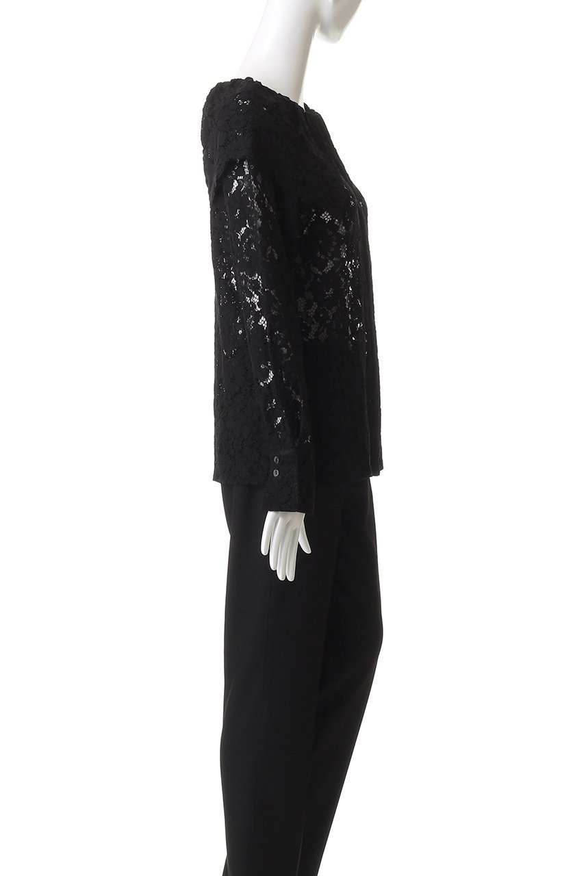 【マノフ/MANOF】のLACE COLLAR SHIRT 人気、トレンドファッション・服の通販 founy(ファニー) 　ファッション　Fashion　レディースファッション　Fashion for Women　トップス・カットソー　Cut & Sew Tops　シャツ・ブラウス・オフィスカジュアル　Elegant Blouses & Button-Ups　おすすめ　Recommended / Our Picks　エレガント 上品　Elegant　ジャケット　Jacket, Outerwear　スリーブ　Sleeve, Long Sleeve / Short Sleeve　フェミニン　Feminine, Girly　レース　Lace, Lace Fabric　ロング　Long, Long-Length　other-3|ID: prp329100004725051 ipo3291000000035971744