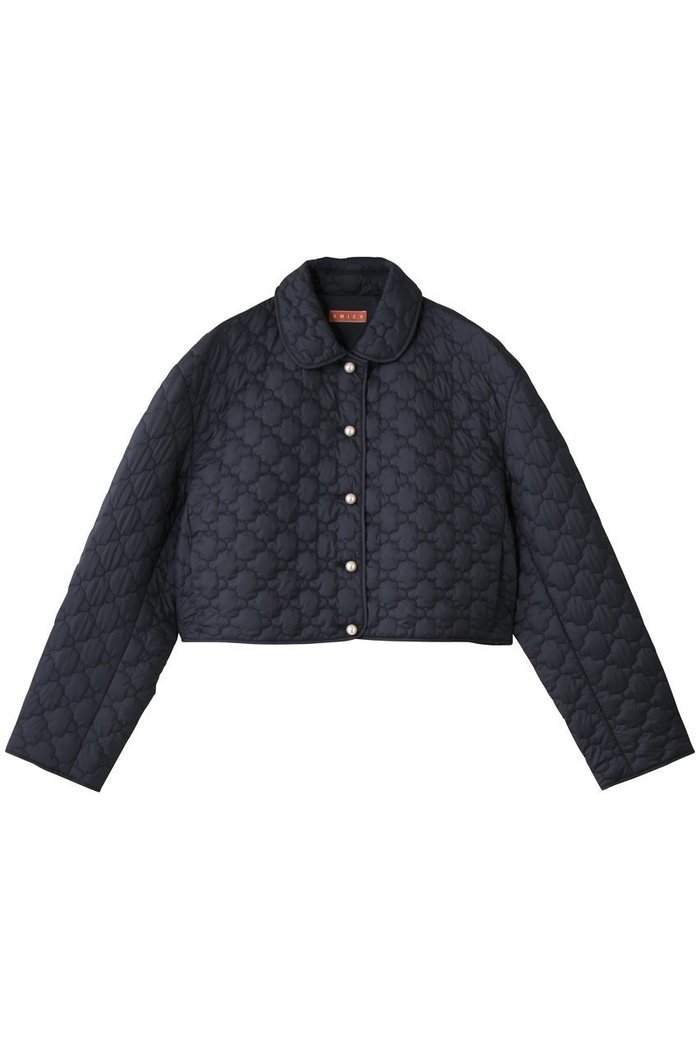 【アミカ/AMICA】のヴォヤージュクロップドジャケット インテリア・キッズ・メンズ・レディースファッション・服の通販 founy(ファニー) https://founy.com/ ファッション Fashion レディースファッション Fashion for Women アウター Coat / Outerwear Collection レディースジャケット・軽アウター Jackets エアリー Airy Texture オケージョン Occasion Wear キルティング Quilted, Quilting コンパクト Compact, Small Size ショート Short, Short Length ジャケット Jacket, Outerwear パール Pearl, Pearl Accent 新作・新入荷 New Arrivals / New In |ID: prp329100004725053 ipo3291000000034143914
