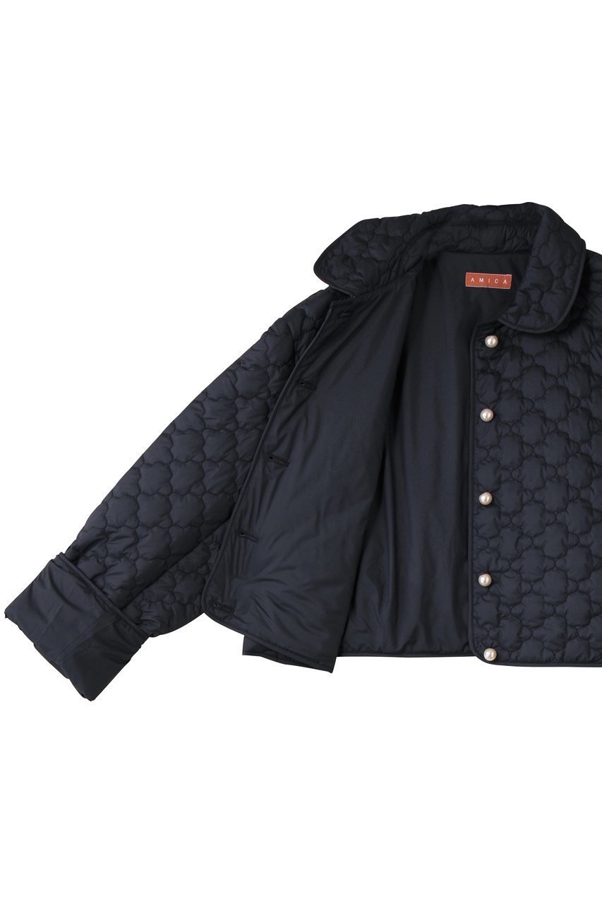 【アミカ/AMICA】のヴォヤージュクロップドジャケット 人気、トレンドファッション・服の通販 founy(ファニー) 　ファッション　Fashion　レディースファッション　Fashion for Women　アウター　Coat / Outerwear Collection　レディースジャケット・軽アウター　Jackets　エアリー　Airy Texture　オケージョン　Occasion Wear　キルティング　Quilted, Quilting　コンパクト　Compact, Small Size　ショート　Short, Short Length　ジャケット　Jacket, Outerwear　パール　Pearl, Pearl Accent　新作・新入荷　New Arrivals / New In　other-6|ID: prp329100004725053 ipo3291000000034143920