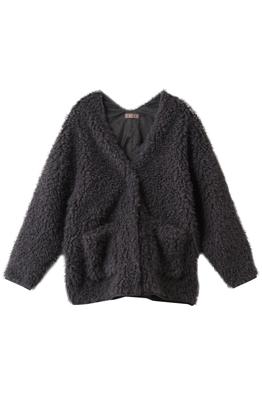 【アミカ/AMICA】のプードルコート インテリア・キッズ・メンズ・レディースファッション・服の通販 founy(ファニー) 　ファッション　Fashion　レディースファッション　Fashion for Women　アウター　Coat / Outerwear Collection　コート・ロングコート・ピーコート　Long Coats, Peacoats & More　インナー　Innerwear　サテン　Satin, Glossy Fabric　ストレッチ　Stretch, Stretchy Fabric　ポケット　Pocket, Pocket Detail　エレガント 上品　Elegant　冬　Winter / This Winter　新作・新入荷　New Arrivals / New In　モカ|ID: prp329100004725056 ipo3291000000034143945