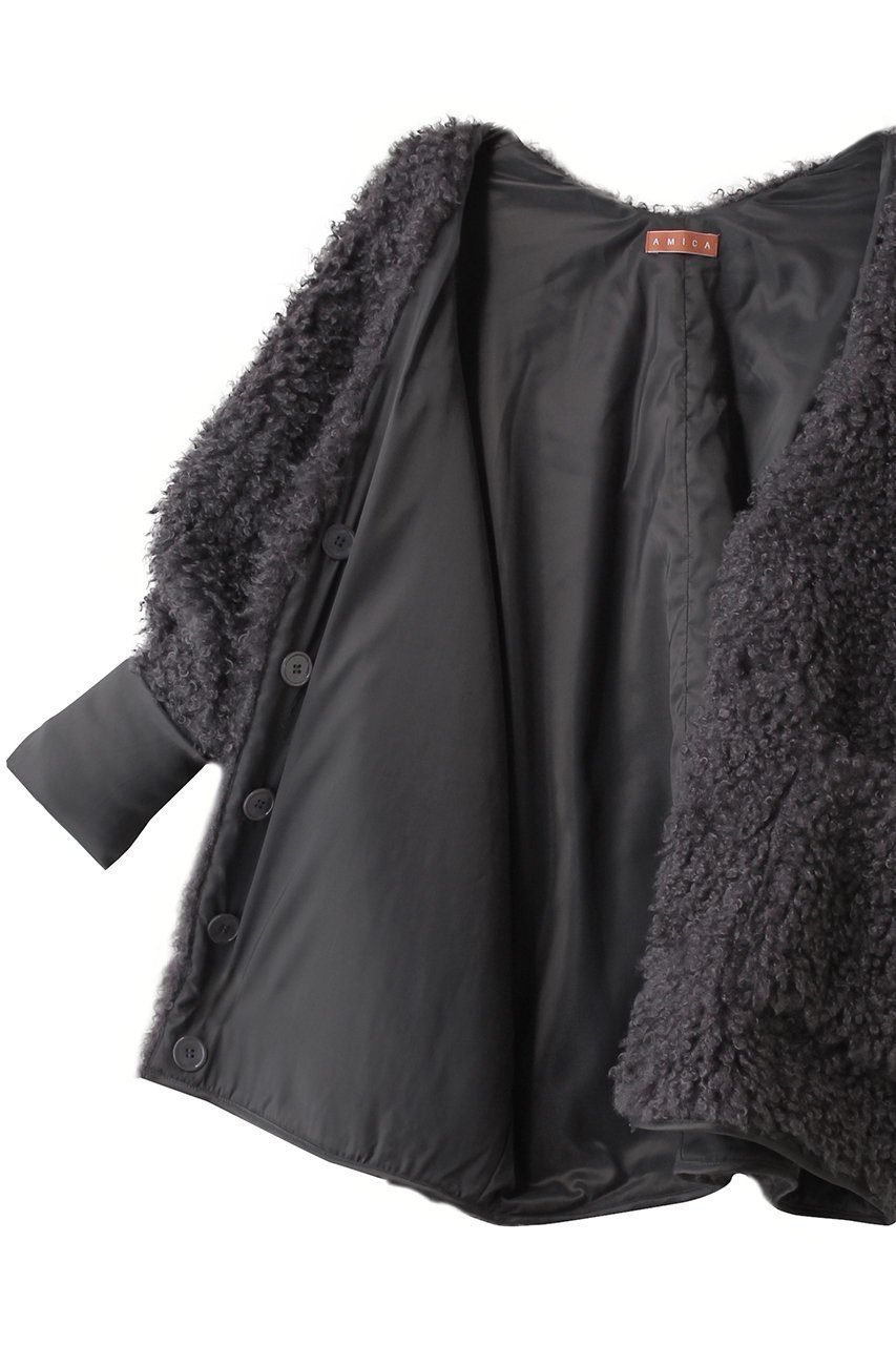 【アミカ/AMICA】のプードルコート 人気、トレンドファッション・服の通販 founy(ファニー) 　ファッション　Fashion　レディースファッション　Fashion for Women　アウター　Coat / Outerwear Collection　コート・ロングコート・ピーコート　Long Coats, Peacoats & More　インナー　Innerwear　サテン　Satin, Glossy Fabric　ストレッチ　Stretch, Stretchy Fabric　ポケット　Pocket, Pocket Detail　エレガント 上品　Elegant　冬　Winter / This Winter　新作・新入荷　New Arrivals / New In　other-6|ID: prp329100004725056 ipo3291000000034143951