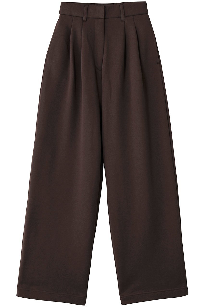 【クラネ/CLANE】のTWO TUCK SWEAT PANTS インテリア・キッズ・メンズ・レディースファッション・服の通販 founy(ファニー) 　ファッション　Fashion　レディースファッション　Fashion for Women　パンツ　Pants & Trousers　スタイリッシュ　Stylish, Fashionable　フロント　Front, Front Design　ループ　Loop, Loop Knit　ロング　Long, Long-Length　新作・新入荷　New Arrivals / New In　BROWN|ID: prp329100004725059 ipo3291000000034143977