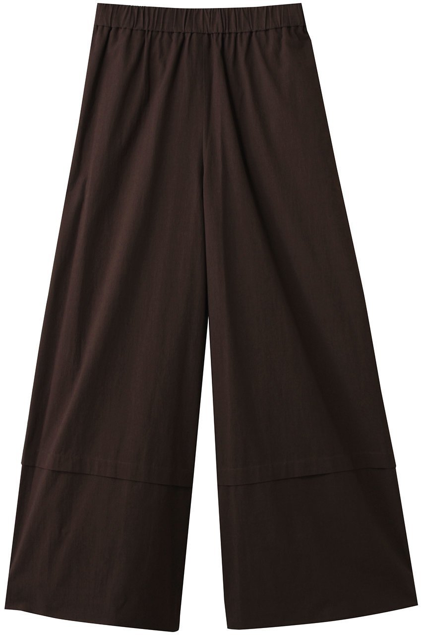 【プレインピープル/PLAIN PEOPLE】のCOTTON SABREタックワイドパンツ インテリア・キッズ・メンズ・レディースファッション・服の通販 founy(ファニー) 　ファッション　Fashion　レディースファッション　Fashion for Women　パンツ　Pants & Trousers　ショート　Short, Short Length　バランス　Balance, Style Balance　モダン　Modern, Contemporary　ワイド　Wide, Wide Fit　新作・新入荷　New Arrivals / New In　ブラウン|ID: prp329100004725063 ipo3291000000034144002