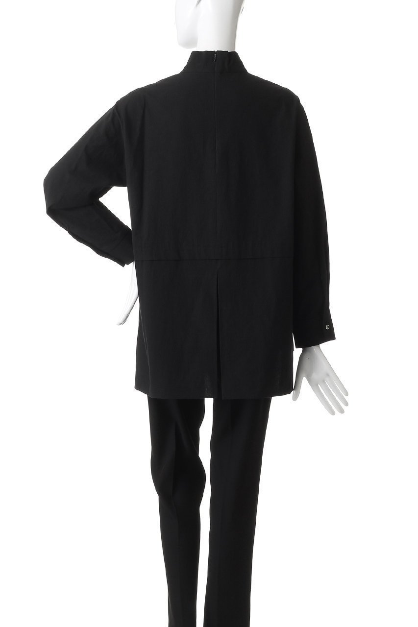 【プレインピープル/PLAIN PEOPLE】のCOTTON SABREタック&スリットハイネックブラウス 人気、トレンドファッション・服の通販 founy(ファニー) 　ファッション　Fashion　レディースファッション　Fashion for Women　トップス・カットソー　Cut & Sew Tops　シャツ・ブラウス・オフィスカジュアル　Elegant Blouses & Button-Ups　スリット　Slit, Slit Detail　スリーブ　Sleeve, Long Sleeve / Short Sleeve　ハイネック　High Neck, Mock Neck　ロング　Long, Long-Length　新作・新入荷　New Arrivals / New In　other-4|ID: prp329100004725065 ipo3291000000034144021