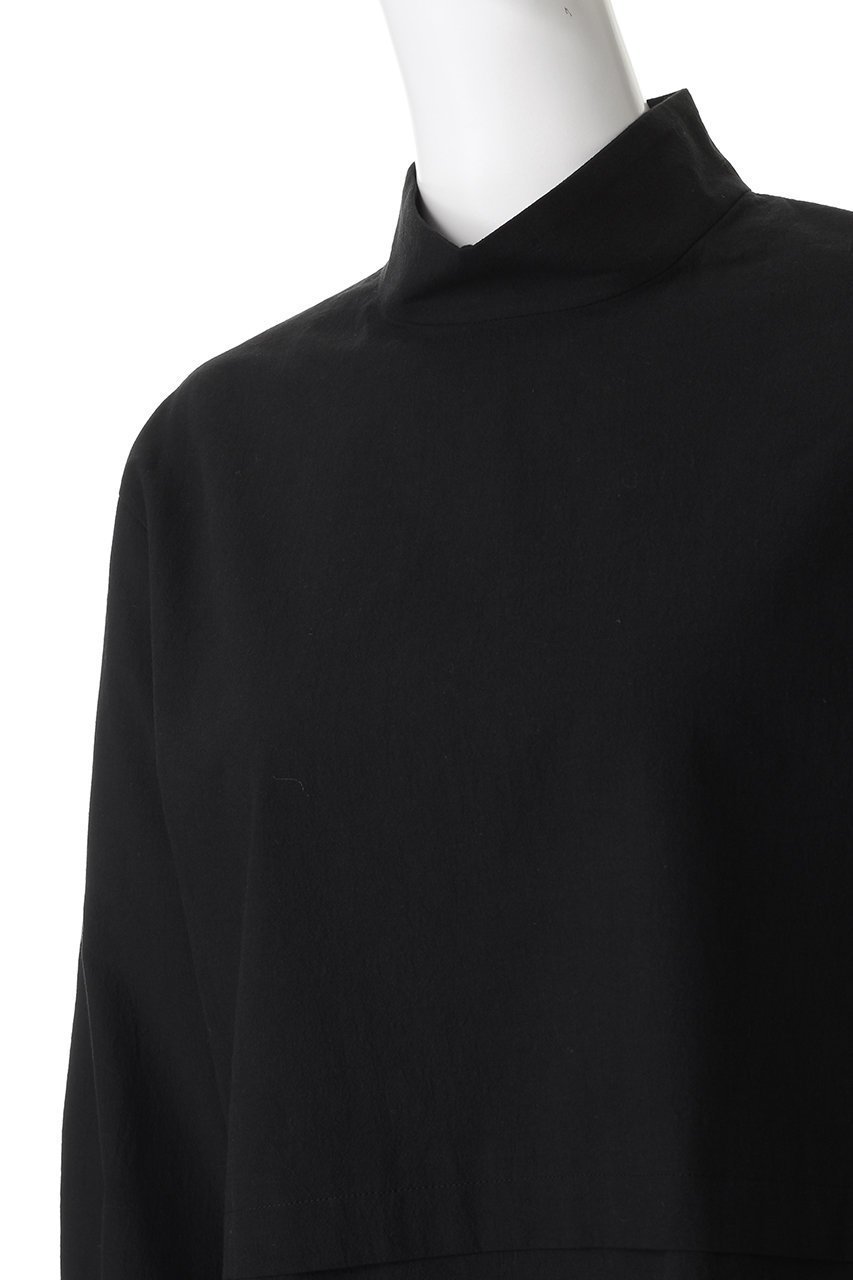 【プレインピープル/PLAIN PEOPLE】のCOTTON SABREタック&スリットハイネックブラウス 人気、トレンドファッション・服の通販 founy(ファニー) 　ファッション　Fashion　レディースファッション　Fashion for Women　トップス・カットソー　Cut & Sew Tops　シャツ・ブラウス・オフィスカジュアル　Elegant Blouses & Button-Ups　スリット　Slit, Slit Detail　スリーブ　Sleeve, Long Sleeve / Short Sleeve　ハイネック　High Neck, Mock Neck　ロング　Long, Long-Length　新作・新入荷　New Arrivals / New In　other-5|ID: prp329100004725065 ipo3291000000034144023