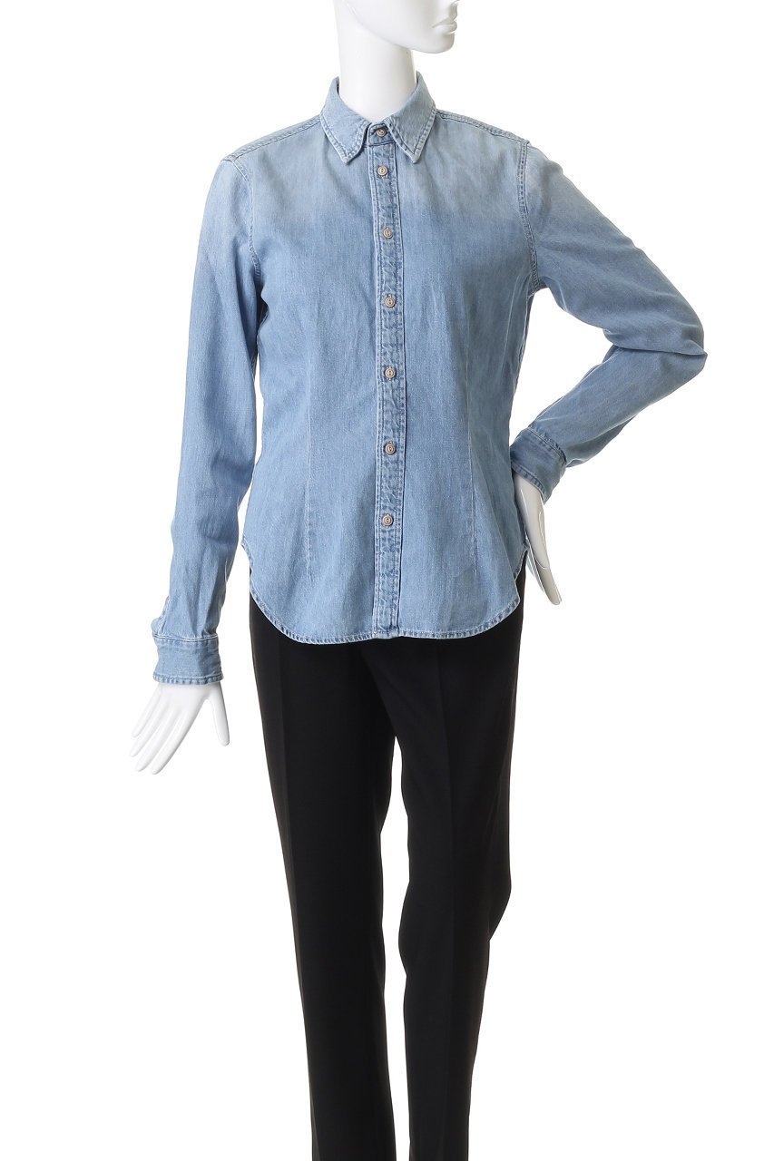 【マザー/MOTHER】のTHE ITTY BITTY PINCHIE FRENCHI デニムシャツ (ETD) 人気、トレンドファッション・服の通販 founy(ファニー) 　ファッション　Fashion　レディースファッション　Fashion for Women　トップス・カットソー　Cut & Sew Tops　シャツ・ブラウス・オフィスカジュアル　Elegant Blouses & Button-Ups　コレクション　Collection, Seasonal Line　スリーブ　Sleeve, Long Sleeve / Short Sleeve　デニム　Denim, Jeans Material　バランス　Balance, Style Balance　フィット　Fit, Slim Fit　ロング　Long, Long-Length　人気　Popular, Best Seller　秋　Autumn　other-2|ID: prp329100004725072 ipo3291000000035834561