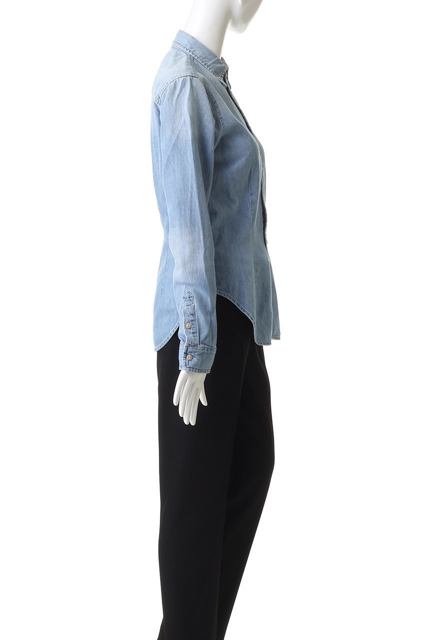 【マザー/MOTHER】のTHE ITTY BITTY PINCHIE FRENCHI デニムシャツ (ETD) 人気、トレンドファッション・服の通販 founy(ファニー) 　ファッション　Fashion　レディースファッション　Fashion for Women　トップス・カットソー　Cut & Sew Tops　シャツ・ブラウス・オフィスカジュアル　Elegant Blouses & Button-Ups　コレクション　Collection, Seasonal Line　スリーブ　Sleeve, Long Sleeve / Short Sleeve　デニム　Denim, Jeans Material　バランス　Balance, Style Balance　フィット　Fit, Slim Fit　ロング　Long, Long-Length　人気　Popular, Best Seller　秋　Autumn　other-3|ID: prp329100004725072 ipo3291000000035834563