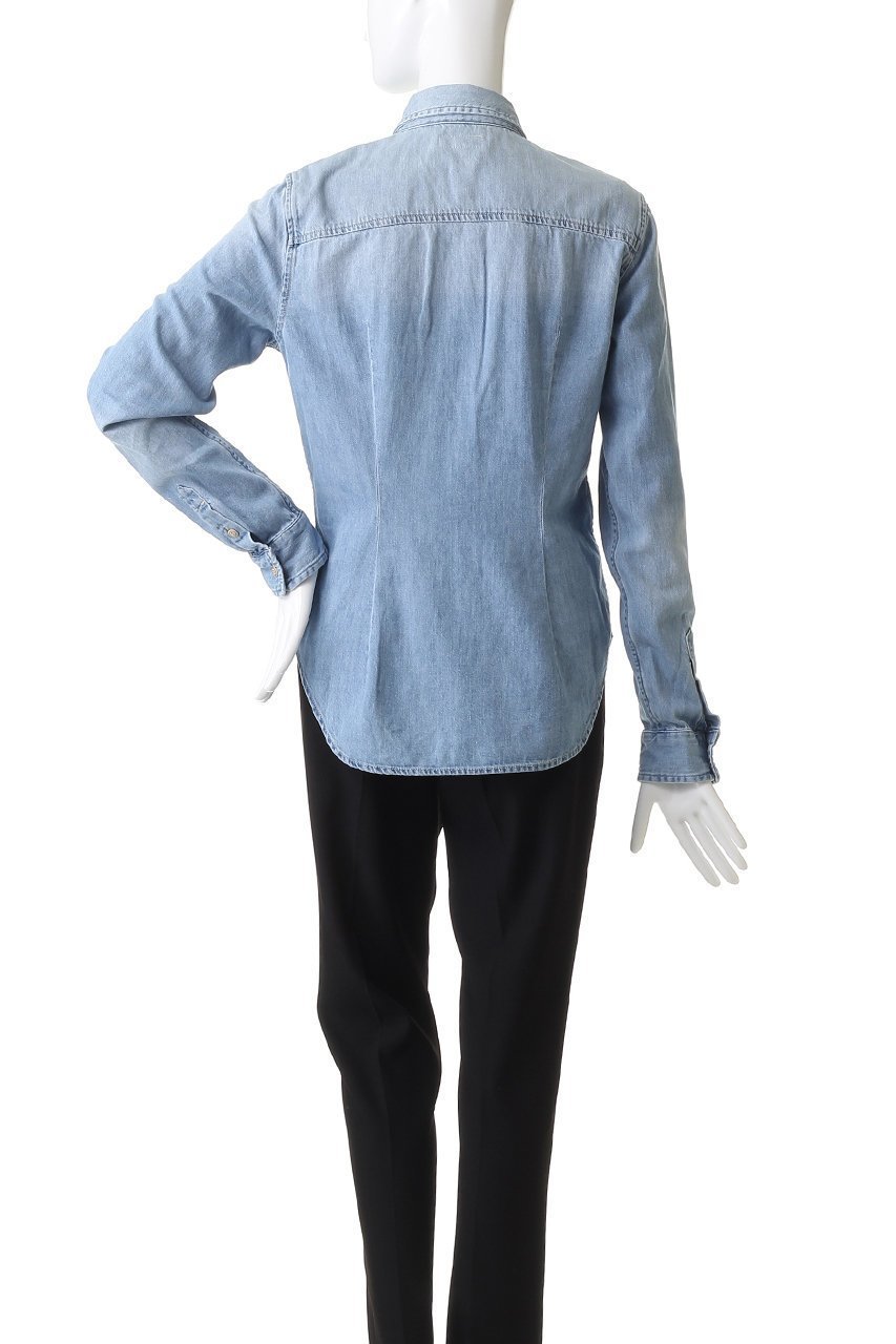 【マザー/MOTHER】のTHE ITTY BITTY PINCHIE FRENCHI デニムシャツ (ETD) 人気、トレンドファッション・服の通販 founy(ファニー) 　ファッション　Fashion　レディースファッション　Fashion for Women　トップス・カットソー　Cut & Sew Tops　シャツ・ブラウス・オフィスカジュアル　Elegant Blouses & Button-Ups　コレクション　Collection, Seasonal Line　スリーブ　Sleeve, Long Sleeve / Short Sleeve　デニム　Denim, Jeans Material　バランス　Balance, Style Balance　フィット　Fit, Slim Fit　ロング　Long, Long-Length　人気　Popular, Best Seller　秋　Autumn　other-4|ID: prp329100004725072 ipo3291000000035834564