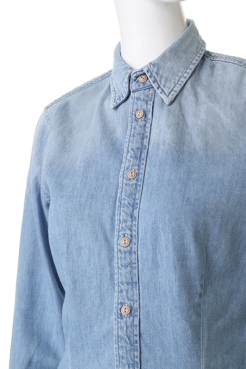 【マザー/MOTHER】のTHE ITTY BITTY PINCHIE FRENCHI デニムシャツ (ETD) 人気、トレンドファッション・服の通販 founy(ファニー) 　ファッション　Fashion　レディースファッション　Fashion for Women　トップス・カットソー　Cut & Sew Tops　シャツ・ブラウス・オフィスカジュアル　Elegant Blouses & Button-Ups　コレクション　Collection, Seasonal Line　スリーブ　Sleeve, Long Sleeve / Short Sleeve　デニム　Denim, Jeans Material　バランス　Balance, Style Balance　フィット　Fit, Slim Fit　ロング　Long, Long-Length　人気　Popular, Best Seller　秋　Autumn　other-5|ID: prp329100004725072 ipo3291000000035834566