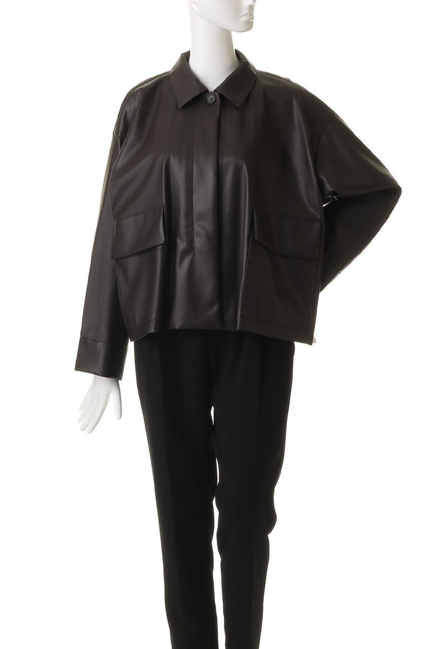 【ミズイロ インド/mizuiro ind】のシンセティックレザーシャツジャケット 人気、トレンドファッション・服の通販 founy(ファニー) ファッション Fashion レディースファッション Fashion for Women アウター Coat / Outerwear Collection レディースジャケット・軽アウター Jackets ショート Short, Short Length ジャケット Jacket, Outerwear トレンド Trend, Trending Now リアル Real, Realistic ワーク Workwear, Utility Style other-2|ID: prp329100004725085 ipo3291000000035384705