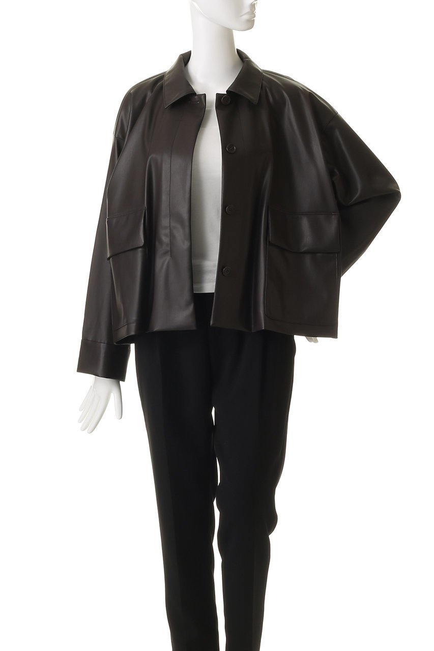 【ミズイロ インド/mizuiro ind】のシンセティックレザーシャツジャケット 人気、トレンドファッション・服の通販 founy(ファニー) ファッション Fashion レディースファッション Fashion for Women アウター Coat / Outerwear Collection レディースジャケット・軽アウター Jackets ショート Short, Short Length ジャケット Jacket, Outerwear トレンド Trend, Trending Now リアル Real, Realistic ワーク Workwear, Utility Style other-7|ID: prp329100004725085 ipo3291000000036550965