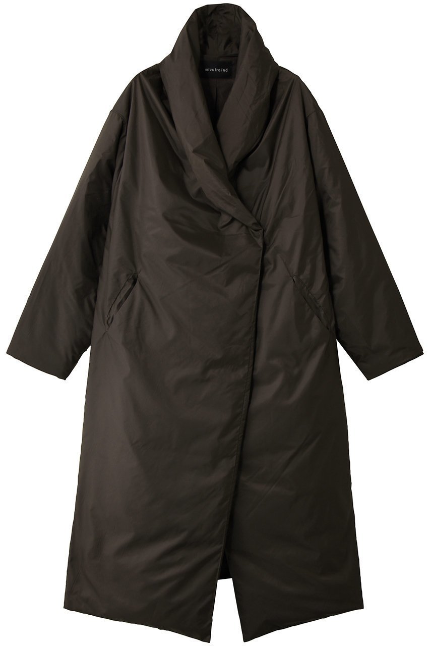 【ミズイロ インド/mizuiro ind】のドレープライトダウンコート インテリア・キッズ・メンズ・レディースファッション・服の通販 founy(ファニー) ファッション Fashion レディースファッション Fashion for Women アウター Coat / Outerwear Collection コート・ロングコート・ピーコート Long Coats, Peacoats & More ダウンジャケット・軽量ダウン Warm & Lightweight Down Jackets ダウン Down, Puffer ドレープ Drape, Draping Fabric モダン Modern, Contemporary ロング Long, Long-Length エレガント 上品 Elegant c.gray|ID: prp329100004725091 ipo3291000000035971773