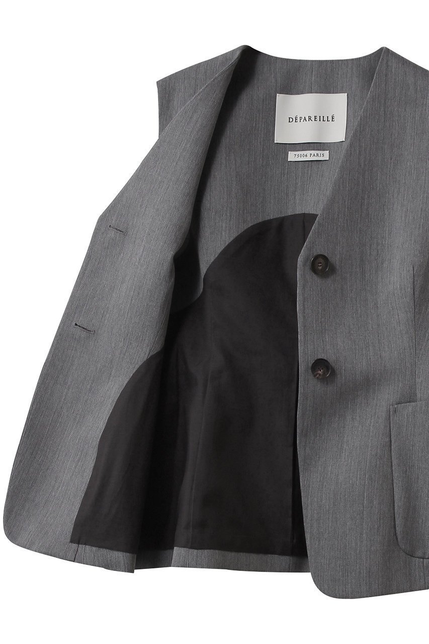 【デパリエ/DEPAREILLE】のウールドースキンジレ 人気、トレンドファッション・服の通販 founy(ファニー) 　ファッション　Fashion　レディースファッション　Fashion for Women　アウター　Coat / Outerwear Collection　レディースジャケット・軽アウター　Jackets　なめらか　Smooth, Silky Texture　エレガント 上品　Elegant　ジャケット　Jacket, Outerwear　ベスト　Vest, Waistcoat　マニッシュ　Mannish, Boyish　新作・新入荷　New Arrivals / New In　other-6|ID: prp329100004725094 ipo3291000000034144221