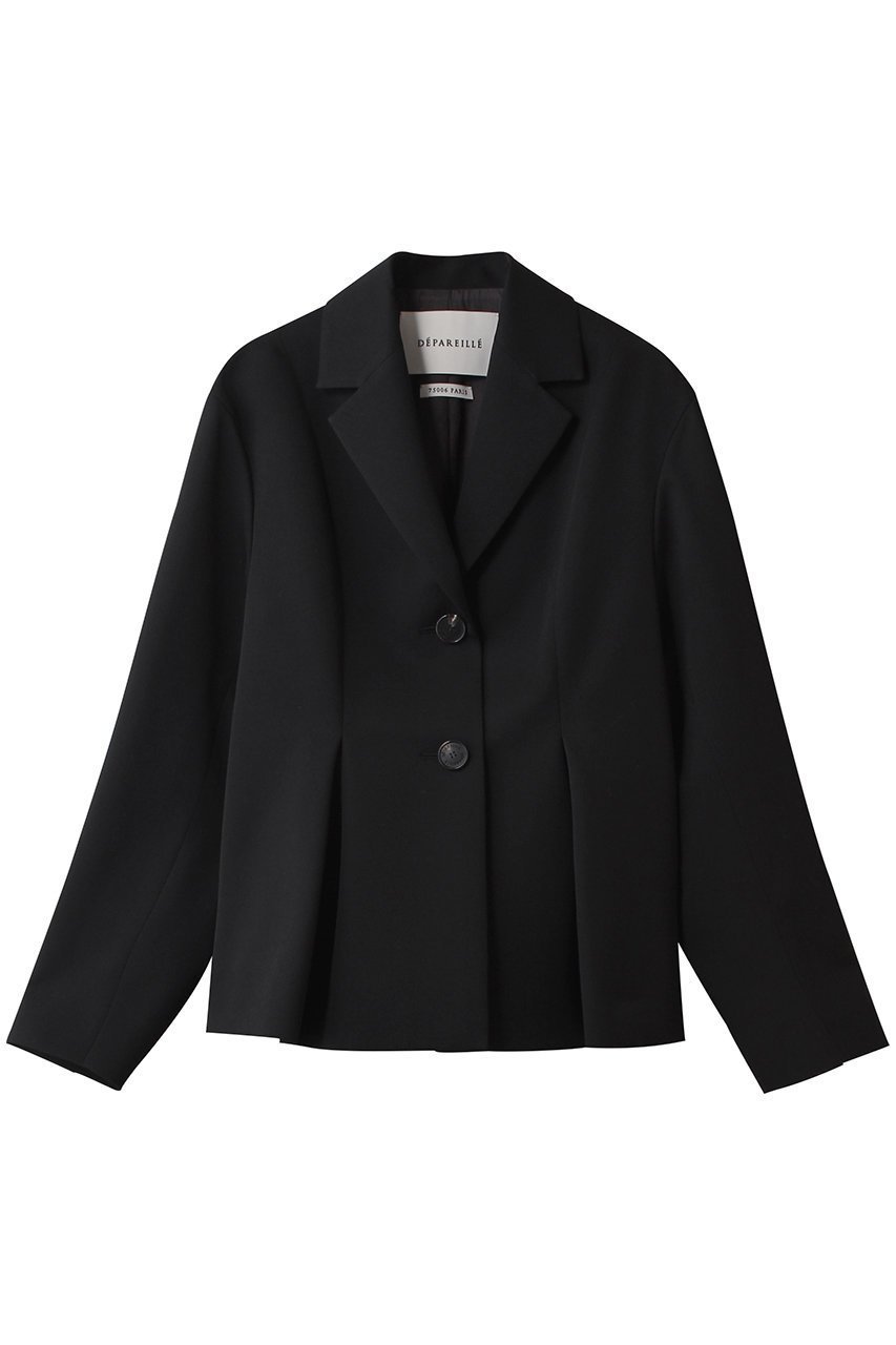 【デパリエ/DEPAREILLE】のウールドースキンジャケット インテリア・キッズ・メンズ・レディースファッション・服の通販 founy(ファニー) 　ファッション　Fashion　レディースファッション　Fashion for Women　アウター　Coat / Outerwear Collection　レディースジャケット・軽アウター　Jackets　なめらか　Smooth, Silky Texture　ジャケット　Jacket, Outerwear　フォルム　Silhouette, Form　モダン　Modern, Contemporary　新作・新入荷　New Arrivals / New In　ブラック|ID: prp329100004725095 ipo3291000000034144225