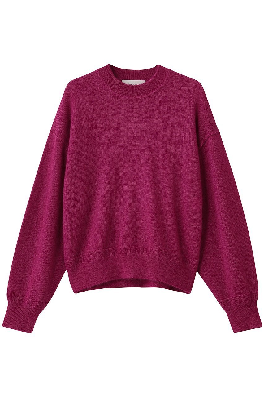 【デパリエ/DEPAREILLE】のモヘアコットンクルーネック インテリア・キッズ・メンズ・レディースファッション・服の通販 founy(ファニー) 　ファッション　Fashion　レディースファッション　Fashion for Women　トップス・カットソー　Cut & Sew Tops　ニット　Knit Tops & Sweaters　カジュアルプルオーバー・ニットトップス　Pullovers & Knit Tops / Casual Pullovers　シンプル　Simple, Minimal　新作・新入荷　New Arrivals / New In　A/W・秋冬　Autumn/Winter　ボルドー|ID: prp329100004725096 ipo3291000000034144234