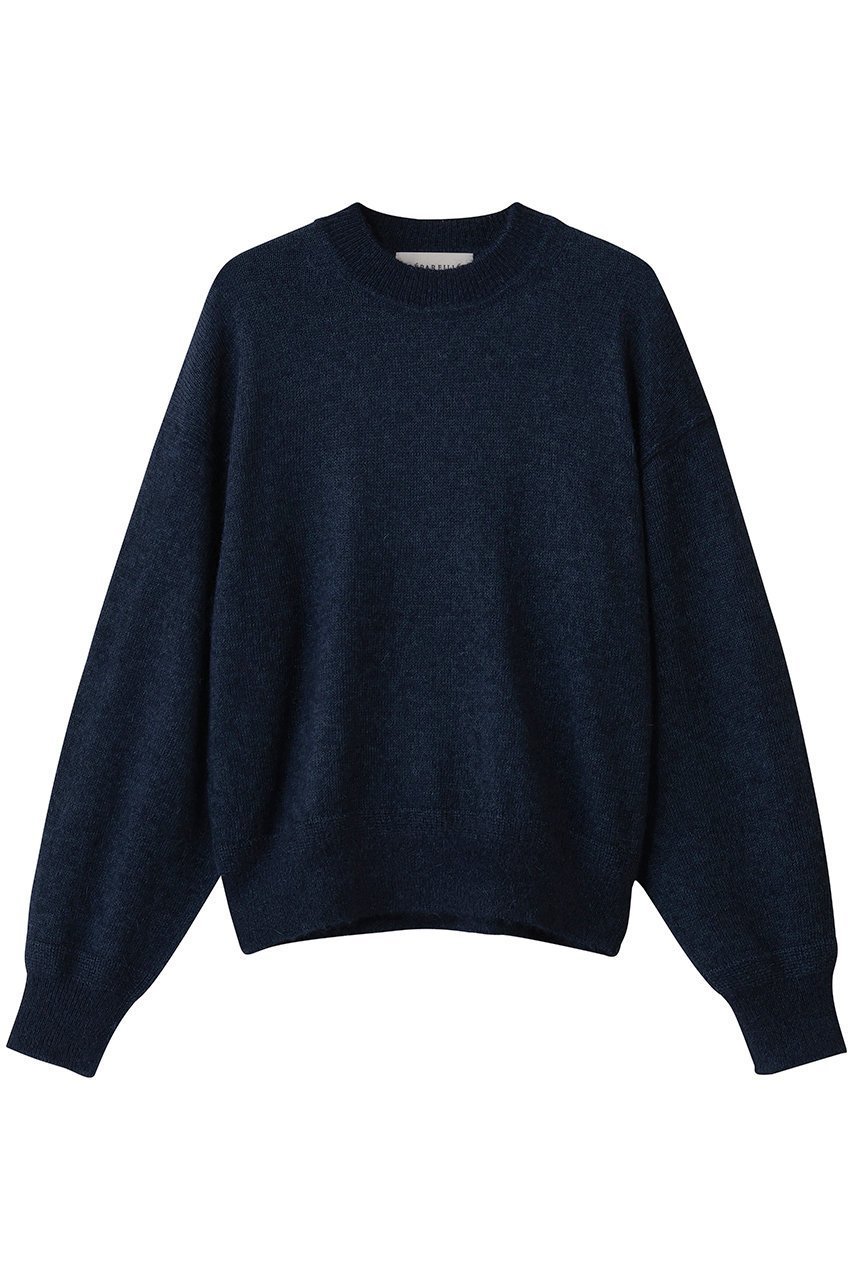 【デパリエ/DEPAREILLE】のモヘアコットンクルーネック インテリア・キッズ・メンズ・レディースファッション・服の通販 founy(ファニー) 　ファッション　Fashion　レディースファッション　Fashion for Women　トップス・カットソー　Cut & Sew Tops　ニット　Knit Tops & Sweaters　カジュアルプルオーバー・ニットトップス　Pullovers & Knit Tops / Casual Pullovers　シンプル　Simple, Minimal　新作・新入荷　New Arrivals / New In　A/W・秋冬　Autumn/Winter　ネイビー|ID: prp329100004725096 ipo3291000000034144235