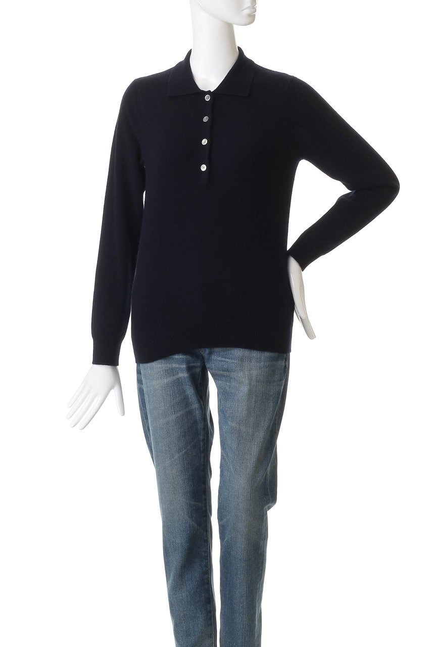 【デミーリー/DEMYLEE】のDEMIRA シグネチャーカシミヤ ポロニットプルオーバー 人気、トレンドファッション・服の通販 founy(ファニー) ファッション Fashion レディースファッション Fashion for Women トップス・カットソー Cut & Sew Tops ニット Knit Tops & Sweaters カジュアルプルオーバー・ニットトップス Pullovers & Knit Tops / Casual Pullovers クラシック Classic, Timeless Style スラックス Slacks, Dress Pants デニム Denim, Jeans Material フィット Fit, Slim Fit 定番 Standard, Basic Item other-2|ID: prp329100004725098 ipo3291000000036078457