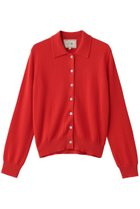 【デミーリー/DEMYLEE】のROMILLY シグネチャーカシミヤ ポロニットカーディガン 人気、トレンドファッション・服の通販 founy(ファニー) ファッション Fashion レディースファッション Fashion for Women トップス・カットソー Cut & Sew Tops ニット Knit Tops & Sweaters カーディガン・羽織り Layered Style Cardigans カーディガン Cardigan, Knitwear クラシカル Classical, Vintage-Inspired エレガント 上品 Elegant 定番 Standard, Basic Item 新作・新入荷 New Arrivals / New In thumbnail レッド|ID: prp329100004725100 ipo3291000000034144357