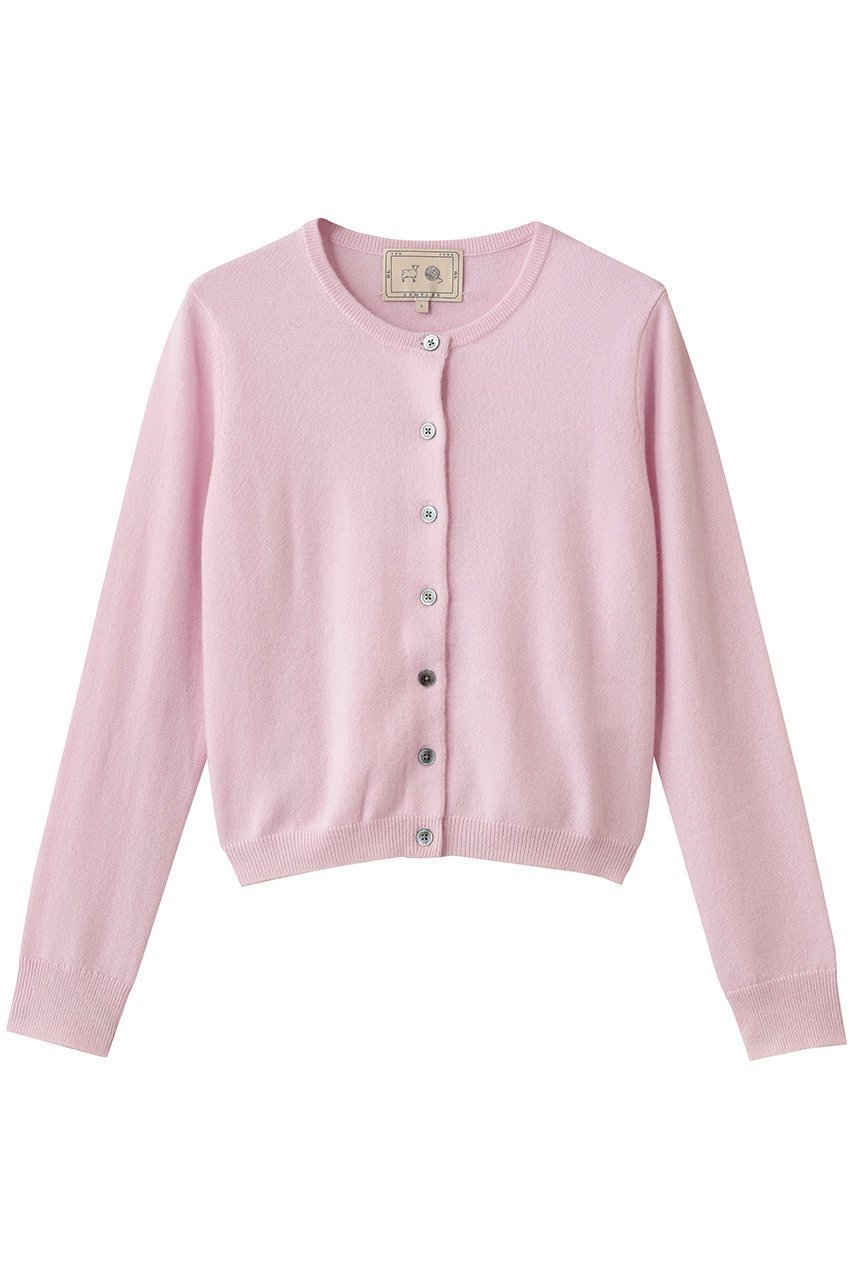 【デミーリー/DEMYLEE】のAVA シグネチャーカシミヤ クルーネックカーディガン インテリア・キッズ・メンズ・レディースファッション・服の通販 founy(ファニー) 　ファッション　Fashion　レディースファッション　Fashion for Women　トップス・カットソー　Cut & Sew Tops　ニット　Knit Tops & Sweaters　カーディガン・羽織り　Layered Style Cardigans　カーディガン　Cardigan, Knitwear　エレガント 上品　Elegant　定番　Standard, Basic Item　新作・新入荷　New Arrivals / New In　ピンク|ID: prp329100004725101 ipo3291000000034144364