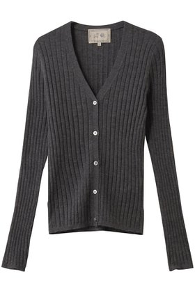 【デミーリー/DEMYLEE】 KELLY シグネチャーカシミヤ リブニットカーディガン人気、トレンドファッション・服の通販 founy(ファニー) ファッション Fashion レディースファッション Fashion for Women トップス・カットソー Cut & Sew Tops ニット Knit Tops & Sweaters カーディガン・羽織り Layered Style Cardigans カーディガン Cardigan, Knitwear デニム Denim, Jeans Material フィット Fit, Slim Fit フレア Flare, Flared 定番 Standard, Basic Item 新作・新入荷 New Arrivals / New In |ID:prp329100004727429