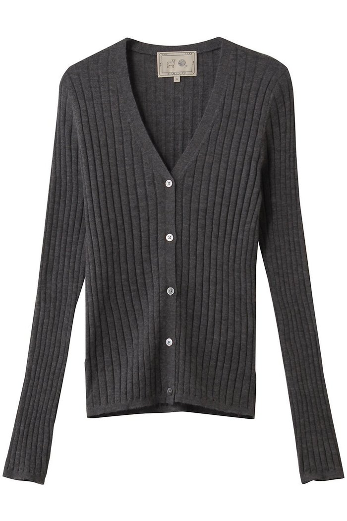 【デミーリー/DEMYLEE】のKELLY シグネチャーカシミヤ リブニットカーディガン インテリア・キッズ・メンズ・レディースファッション・服の通販 founy(ファニー) https://founy.com/ ファッション Fashion レディースファッション Fashion for Women トップス・カットソー Cut & Sew Tops ニット Knit Tops & Sweaters カーディガン・羽織り Layered Style Cardigans カーディガン Cardigan, Knitwear デニム Denim, Jeans Material フィット Fit, Slim Fit フレア Flare, Flared 定番 Standard, Basic Item |ID: prp329100004727429 ipo3291000000035512838