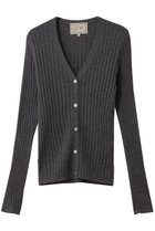 【デミーリー/DEMYLEE】のKELLY シグネチャーカシミヤ リブニットカーディガン 人気、トレンドファッション・服の通販 founy(ファニー) ファッション Fashion レディースファッション Fashion for Women トップス・カットソー Cut & Sew Tops ニット Knit Tops & Sweaters カーディガン・羽織り Layered Style Cardigans カーディガン Cardigan, Knitwear デニム Denim, Jeans Material フィット Fit, Slim Fit フレア Flare, Flared 定番 Standard, Basic Item thumbnail チャコールグレー|ID: prp329100004727429 ipo3291000000035512839