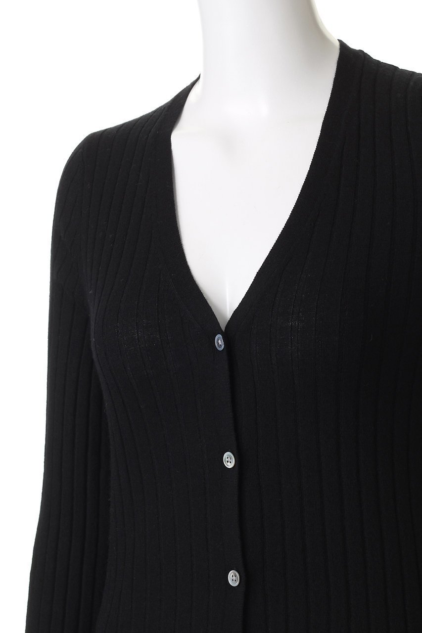 【デミーリー/DEMYLEE】のKELLY シグネチャーカシミヤ リブニットカーディガン 人気、トレンドファッション・服の通販 founy(ファニー) 　ファッション　Fashion　レディースファッション　Fashion for Women　トップス・カットソー　Cut & Sew Tops　ニット　Knit Tops & Sweaters　カーディガン・羽織り　Layered Style Cardigans　カーディガン　Cardigan, Knitwear　デニム　Denim, Jeans Material　フィット　Fit, Slim Fit　フレア　Flare, Flared　定番　Standard, Basic Item　other-5|ID: prp329100004727429 ipo3291000000036054939