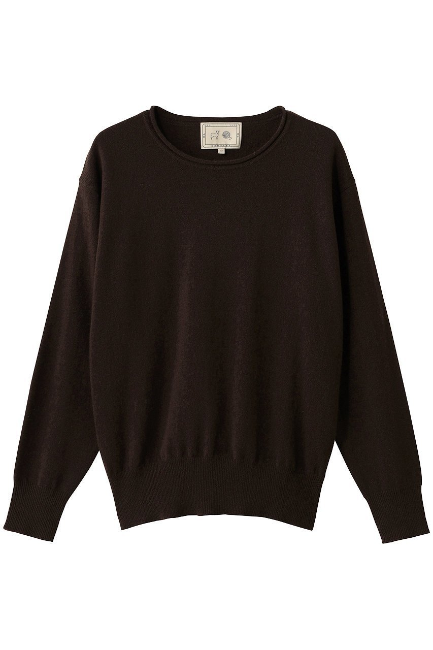 【デミーリー/DEMYLEE】のCOCO シグネチャーカシミヤ クルーネックプルオーバー インテリア・キッズ・メンズ・レディースファッション・服の通販 founy(ファニー) 　ファッション　Fashion　レディースファッション　Fashion for Women　トップス・カットソー　Cut & Sew Tops　ニット　Knit Tops & Sweaters　カジュアルプルオーバー・ニットトップス　Pullovers & Knit Tops / Casual Pullovers　バランス　Balance, Style Balance　ベーシック　Basic, Essential　ボトム　Bottoms, Lower Wear　定番　Standard, Basic Item　新作・新入荷　New Arrivals / New In　ブラウン|ID: prp329100004727430 ipo3291000000034153264