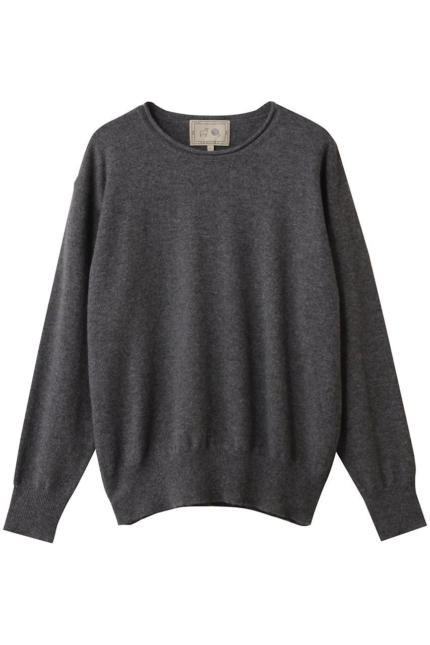 【デミーリー/DEMYLEE】のCOCO シグネチャーカシミヤ クルーネックプルオーバー インテリア・キッズ・メンズ・レディースファッション・服の通販 founy(ファニー) 　ファッション　Fashion　レディースファッション　Fashion for Women　トップス・カットソー　Cut & Sew Tops　ニット　Knit Tops & Sweaters　カジュアルプルオーバー・ニットトップス　Pullovers & Knit Tops / Casual Pullovers　バランス　Balance, Style Balance　ベーシック　Basic, Essential　ボトム　Bottoms, Lower Wear　定番　Standard, Basic Item　新作・新入荷　New Arrivals / New In　グレー|ID: prp329100004727430 ipo3291000000034153265