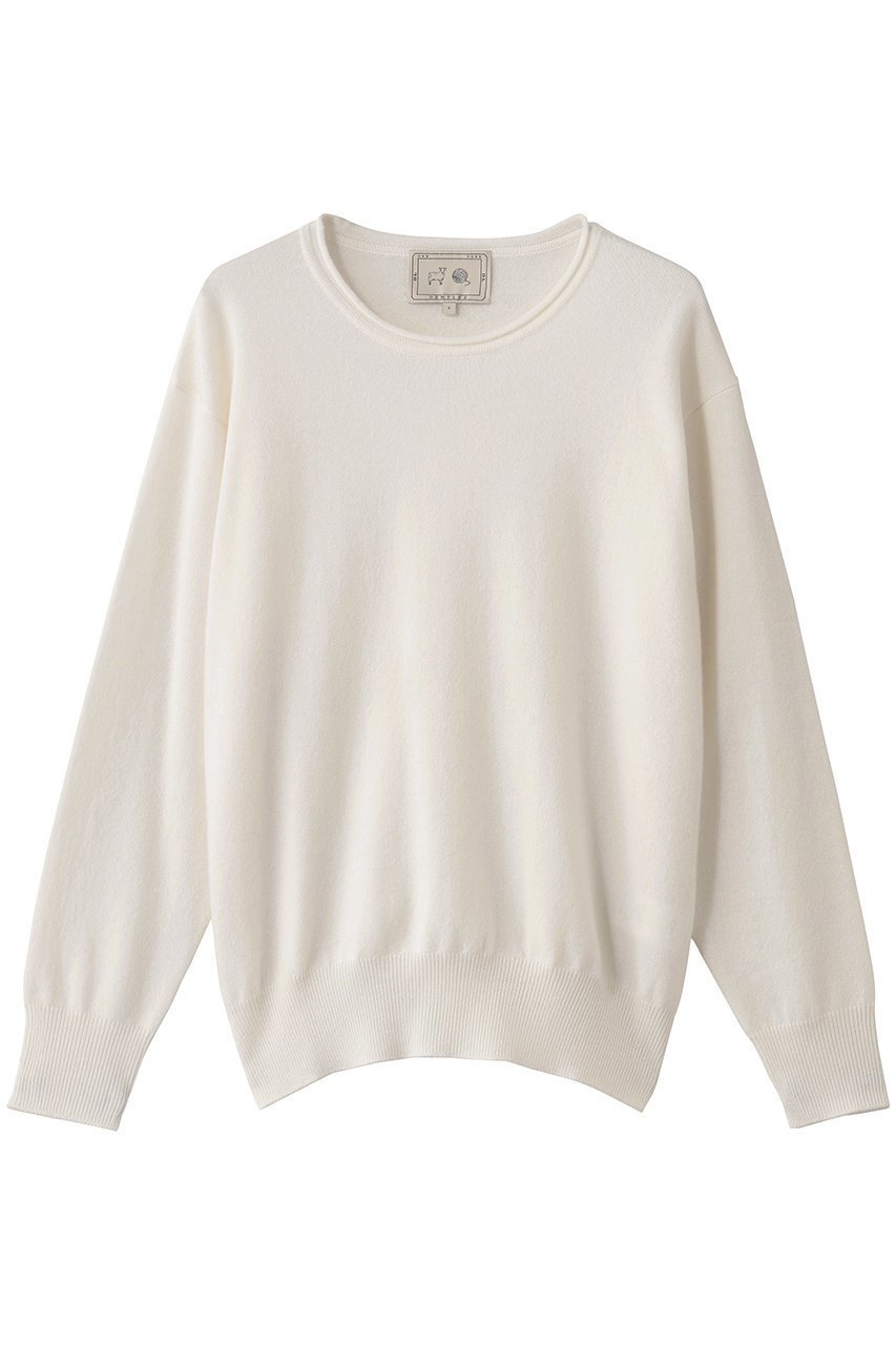 【デミーリー/DEMYLEE】のCOCO シグネチャーカシミヤ クルーネックプルオーバー インテリア・キッズ・メンズ・レディースファッション・服の通販 founy(ファニー) ファッション Fashion レディースファッション Fashion for Women トップス・カットソー Cut & Sew Tops ニット Knit Tops & Sweaters カジュアルプルオーバー・ニットトップス Pullovers & Knit Tops / Casual Pullovers バランス Balance, Style Balance ベーシック Basic, Essential ボトム Bottoms, Lower Wear 定番 Standard, Basic Item アイボリー|ID: prp329100004727430 ipo3291000000036041146