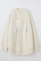 【エンフォルド/ENFOLD】の【10/15 12:00販売開始】BUSTIER LAYERED PULLOVER/プルオーバー ホワイト|ID: prp329100004727438 ipo3291000000034153306