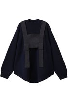 【エンフォルド/ENFOLD】のBUSTIER LAYERED PULLOVER/プルオーバー ダークネイビー|ID: prp329100004727438 ipo3291000000036135998