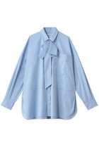 【エンフォルド/ENFOLD】の【10/15 12:00販売開始】ASYMMETRY BOW-TIE SHIRT/シャツ サックス|ID: prp329100004727444 ipo3291000000034153335