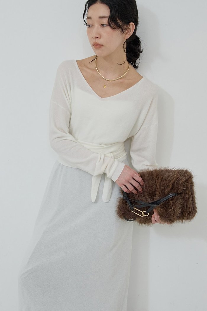 【ガリャルダガランテ/GALLARDAGALANTE】の【25th記念アイテム】ベルト付きロングニットワンピース インテリア・キッズ・メンズ・レディースファッション・服の通販 founy(ファニー) https://founy.com/ ファッション Fashion レディースファッション Fashion for Women ワンピース Dresses ニットワンピース Knit Dresses チュニック Tunic Tops & Dresses ベルト&ウエストマーク Belts & Waist Accessories インナー Innerwear シアー Sheer, See-Through シンプル Simple, Minimal チュニック Tunic, Long Top ロング Long, Long-Length 再入荷 Restock / Back in Stock |ID: prp329100004727447 ipo3291000000035870550