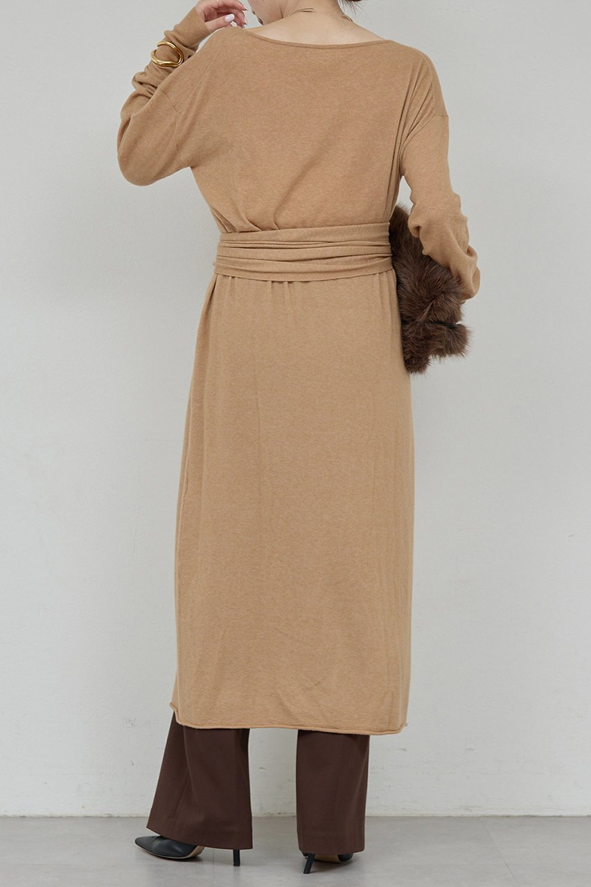 【ガリャルダガランテ/GALLARDAGALANTE】の【25th記念アイテム】ベルト付きロングニットワンピース 人気、トレンドファッション・服の通販 founy(ファニー) 　ファッション　Fashion　レディースファッション　Fashion for Women　ワンピース　Dresses　ニットワンピース　Knit Dresses　チュニック　Tunic Tops & Dresses　ベルト&ウエストマーク　Belts & Waist Accessories　インナー　Innerwear　シアー　Sheer, See-Through　シンプル　Simple, Minimal　チュニック　Tunic, Long Top　ロング　Long, Long-Length　再入荷　Restock / Back in Stock　other-5|ID: prp329100004727447 ipo3291000000035870556