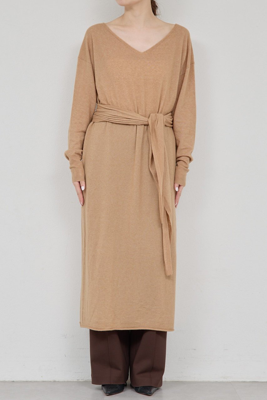 【ガリャルダガランテ/GALLARDAGALANTE】の【25th記念アイテム】ベルト付きロングニットワンピース 人気、トレンドファッション・服の通販 founy(ファニー) 　ファッション　Fashion　レディースファッション　Fashion for Women　ワンピース　Dresses　ニットワンピース　Knit Dresses　チュニック　Tunic Tops & Dresses　ベルト&ウエストマーク　Belts & Waist Accessories　インナー　Innerwear　シアー　Sheer, See-Through　シンプル　Simple, Minimal　チュニック　Tunic, Long Top　ロング　Long, Long-Length　再入荷　Restock / Back in Stock　other-6|ID: prp329100004727447 ipo3291000000035870557