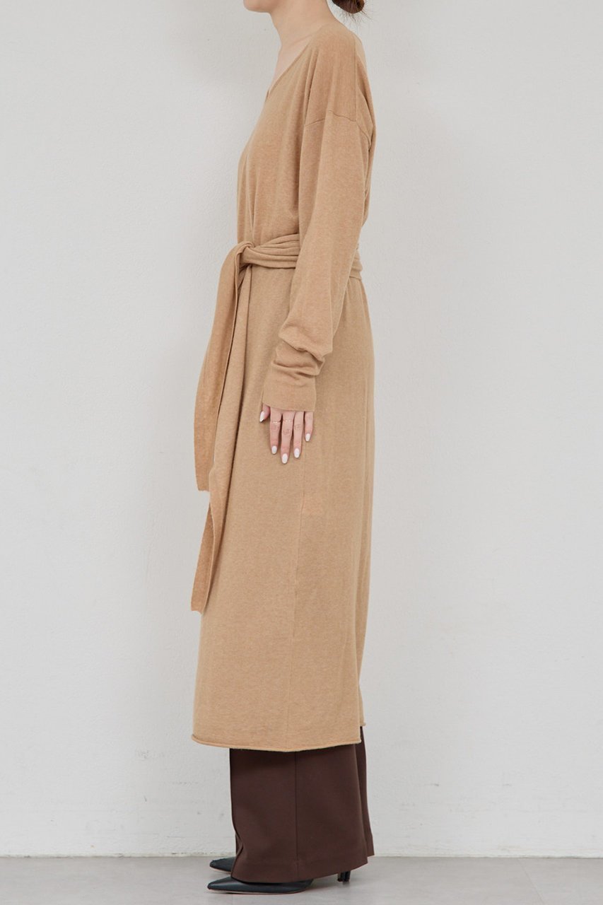 【ガリャルダガランテ/GALLARDAGALANTE】の【25th記念アイテム】ベルト付きロングニットワンピース 人気、トレンドファッション・服の通販 founy(ファニー) 　ファッション　Fashion　レディースファッション　Fashion for Women　ワンピース　Dresses　ニットワンピース　Knit Dresses　チュニック　Tunic Tops & Dresses　ベルト&ウエストマーク　Belts & Waist Accessories　インナー　Innerwear　シアー　Sheer, See-Through　シンプル　Simple, Minimal　チュニック　Tunic, Long Top　ロング　Long, Long-Length　再入荷　Restock / Back in Stock　other-7|ID: prp329100004727447 ipo3291000000035870558