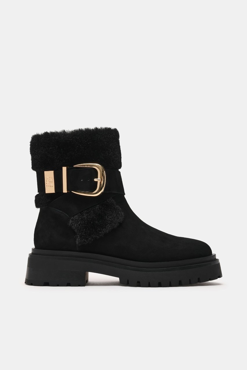 【スティーブマデン/STEVE MADDEN】のLODGE ファースエードショートブーツ 人気、トレンドファッション・服の通販 founy(ファニー) 　ファッション　Fashion　レディースファッション　Fashion for Women　おすすめ　Recommended / Our Picks　ショート　Short, Short Length　シンプル　Simple, Minimal　ジップ　Zip, Zipper　デニム　Denim, Jeans Material　ドレス　Dress, One-Piece　バランス　Balance, Style Balance　フェミニン　Feminine, Girly　フォルム　Silhouette, Form　ミドル　Middle Length, Mid Height　リュクス　Luxury, Elegant, High-End, Chic　新作・新入荷　New Arrivals / New In　 other-1|ID: prp329100004727450 ipo3291000000034153387