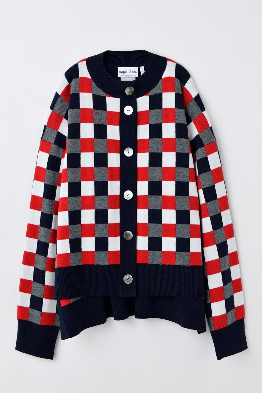 【ナゴンスタンス/nagonstans】の【10/15 12:00販売開始】jacquard knit cardigan/カーディガン インテリア・キッズ・メンズ・レディースファッション・服の通販 founy(ファニー) 　ファッション　Fashion　レディースファッション　Fashion for Women　トップス・カットソー　Cut & Sew Tops　ニット　Knit Tops & Sweaters　カーディガン・羽織り　Layered Style Cardigans　カーディガン　Cardigan, Knitwear　チェック　Check, Plaid, Tartan　バランス　Balance, Style Balance　冬　Winter / This Winter　新作・新入荷　New Arrivals / New In　Chili|ID: prp329100004727453 ipo3291000000034153405
