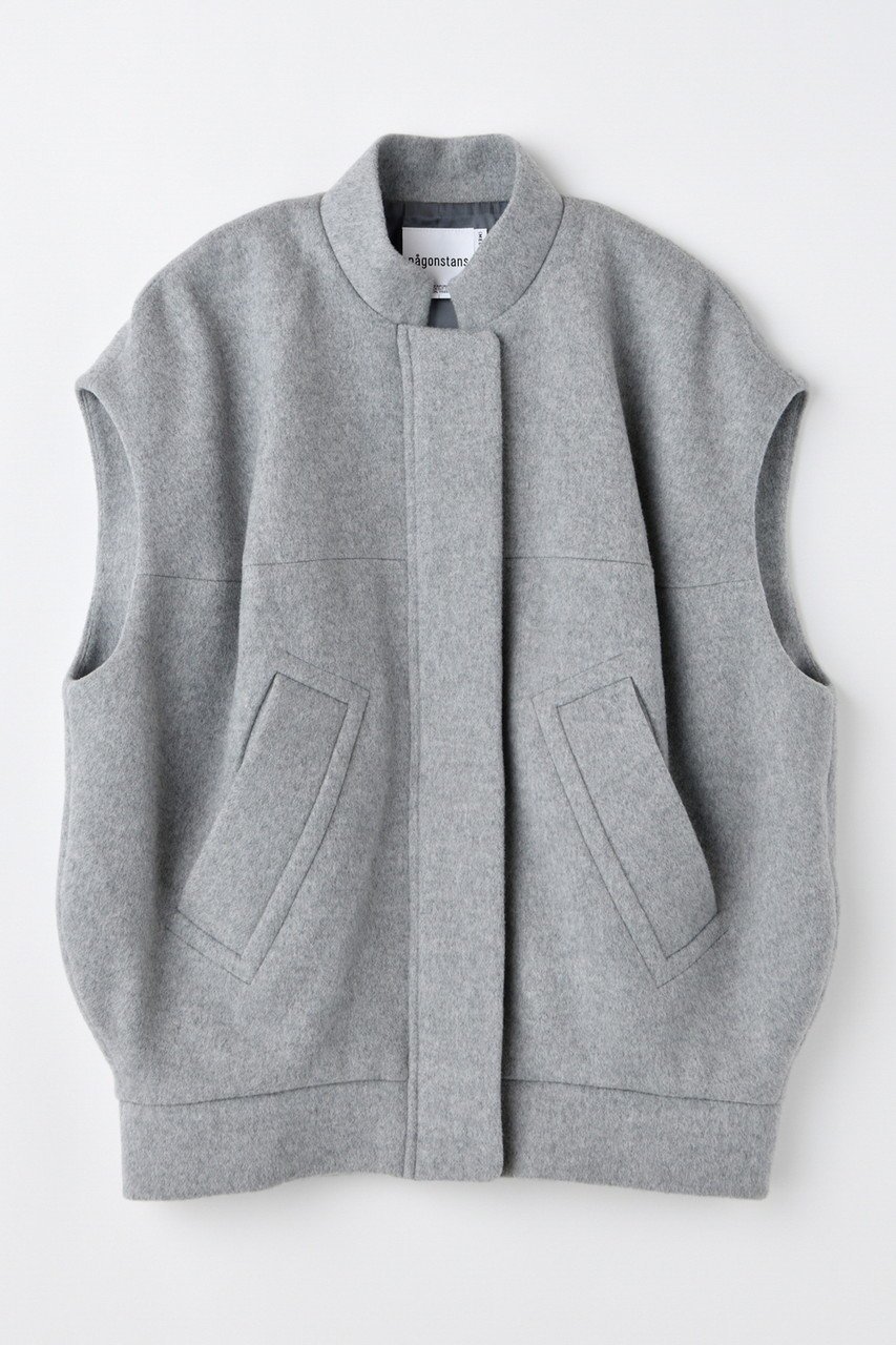【ナゴンスタンス/nagonstans】の【10/15 12:00販売開始】ball vest/ベスト インテリア・キッズ・メンズ・レディースファッション・服の通販 founy(ファニー) 　ファッション　Fashion　レディースファッション　Fashion for Women　アウター　Coat / Outerwear Collection　レディースジャケット・軽アウター　Jackets　ジャケット　Jacket, Outerwear　ドレス　Dress, One-Piece　フォルム　Silhouette, Form　ベスト　Vest, Waistcoat　新作・新入荷　New Arrivals / New In　Wolf|ID: prp329100004727458 ipo3291000000034153425